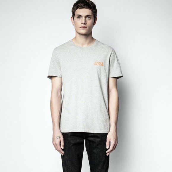 Zadig & Voltaire Other - Zadig & Voltaire Men's Ted Hc Ktda T-Shirt Gray Cotton Printed XS NWT